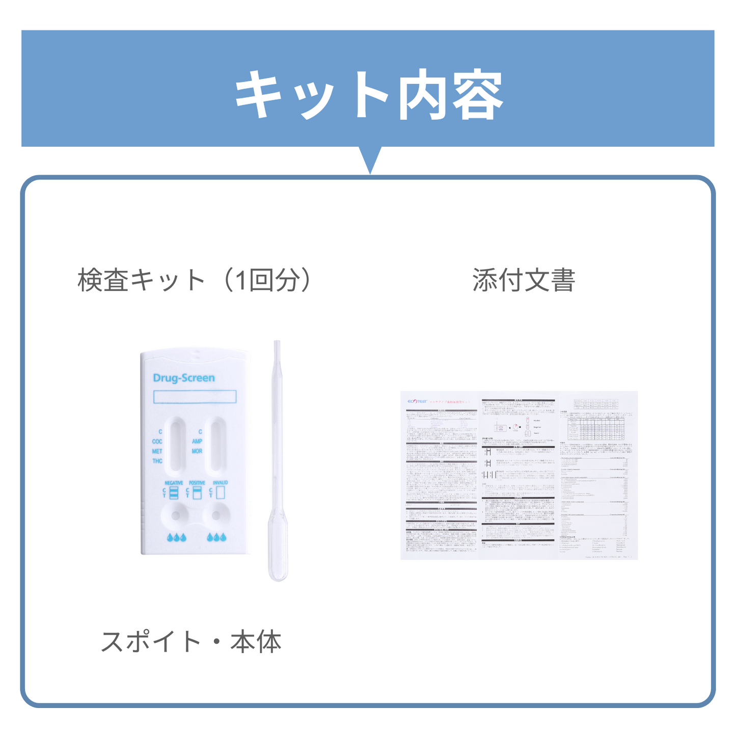 5種類の薬物を検出するマルチタイプ尿検査キット